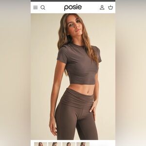 NWT Posie Cloud Knit Chocolate Set